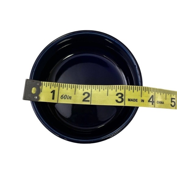 BLUE Round Vintage Ashtray Made In Japan Trinket Dish Little Bowl - Picture 3 of 5